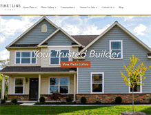 Tablet Screenshot of finelinehomes.com